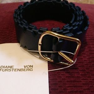 Diane Von Furstenberg Scalloped Belt Single Notch
